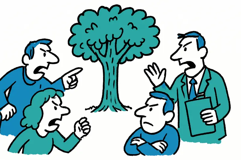 Streit um 17 Ombubäume auf der Plaza Llorenç Villalonga: Wer entscheidet über das Stadtgrün?