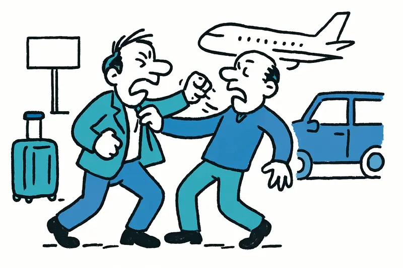 Prügelei am Airport: Wer trägt die Verantwortung für die Eskalation unter Transferfahrern?
