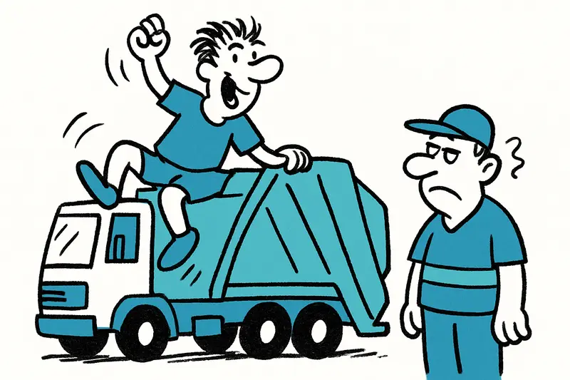 Ritt auf dem Müllwagen am Ballermann: Risiko, Empörung – und was wir wirklich besprechen sollten