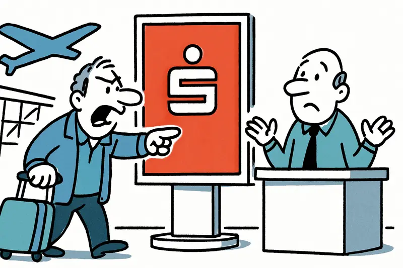 Rotes Tuch am Airport: Warum eine Sparkassen-Kampagne hier so Wellen schlug