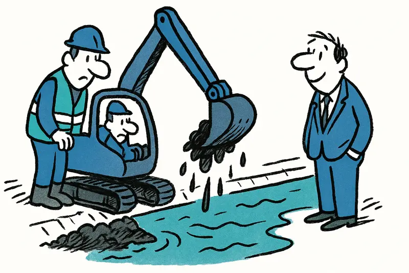 Sa Riera wird sauber: Wie Palma für ein paar Tage türkisfarbenes Wasser bekommt