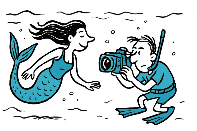 Unter Wasser in Puig de Ros: Wie Sabrina Kleinas Models zu Meerwesen formt