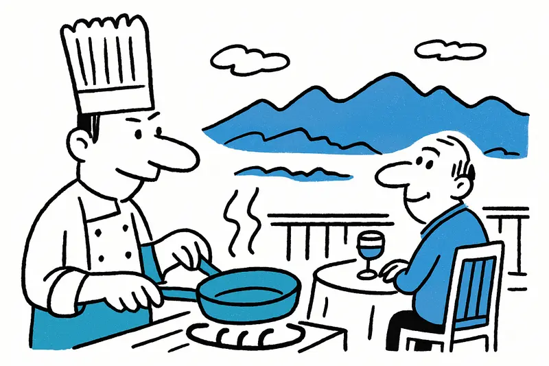 Schwaiger Xino’s: Autorenküche mit Blick auf die Tramuntana