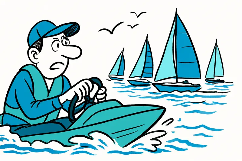 Den Seglern so nah: Mit dem Speed-Boot durch die Copa-del-Rey-Bucht