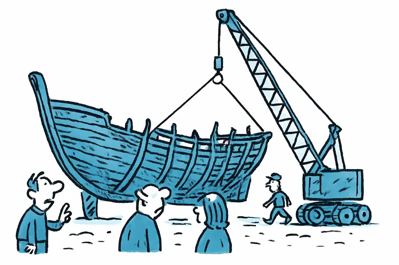 Nach sieben Jahren: Das spätantike Schiff von der Playa de Palma an Land