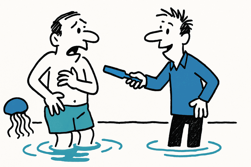 Neu in Port Adriano: Stingblade hilft gegen Quallenstiche – praktisch und nachhaltig