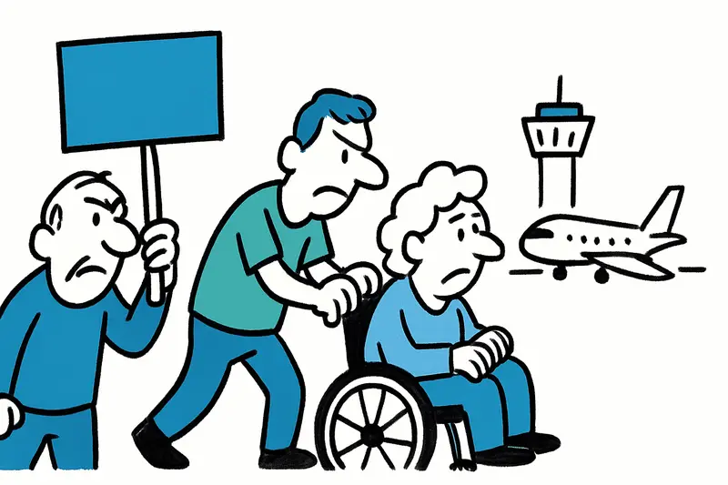 Streik am Flughafen Palma: Betreuung für mobilitätseingeschränkte Passagiere vor dem Kollaps?