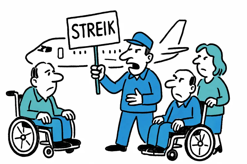 Streik am Flughafen Palma: PMR-Mitarbeitende kündigen unbefristete Aktionen an
