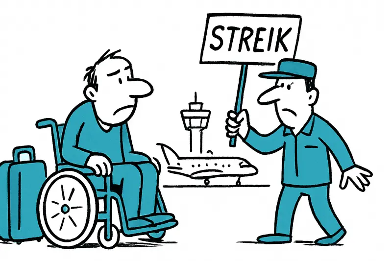 Streik am Flughafen Palma: Warum mobilitätseingeschränkte Reisende jetzt länger warten müssen