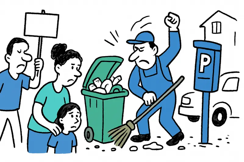 Wenn die Tonnen voll bleiben: Streik in Sóller legt Reinigung, Kita und Parkplätze lahm