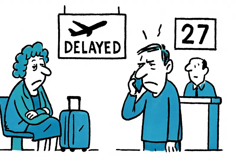 Stundenlanges Stillhalten am Gate: Wer zahlt den Informationsausfall bei Flugverspätungen?