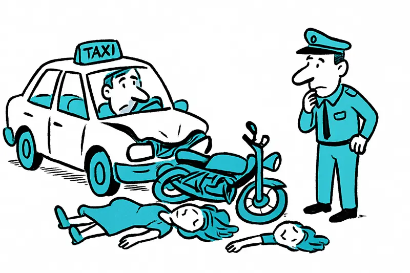 Taxi kollidiert mit Motorrad bei Cala Duo auf Formentera – zwei Frauen tot