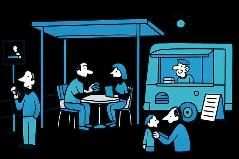 Neue Terrasse am Flughafen Palma: Raucherzone, Foodtruck und ein sonniges Plätzchen