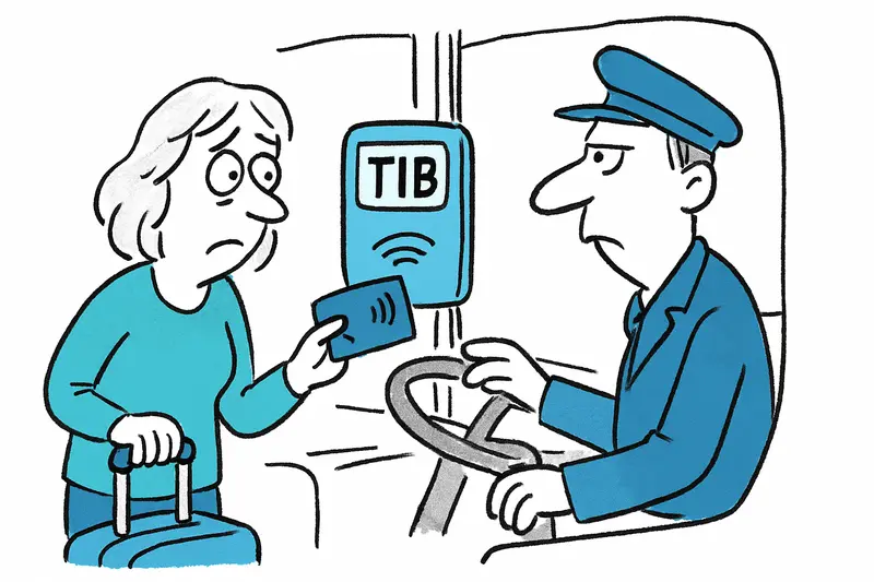 Warum Touristen bei TIB-Bussen die Karte erneut vorhalten müssen — und wie man die Strafzahlung vermeidet