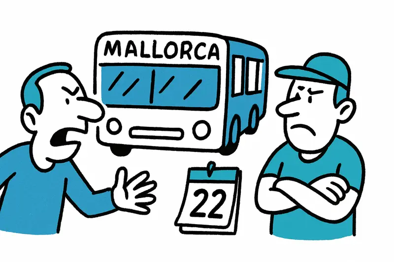 Transportstreik auf Mallorca auf 22. Juni verschoben — Reaktion auf Papstbesuch