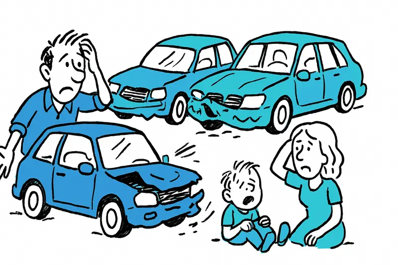 Vier-Pkw-Karambolage bei Costitx: Fünf Verletzte, Kinder darunter