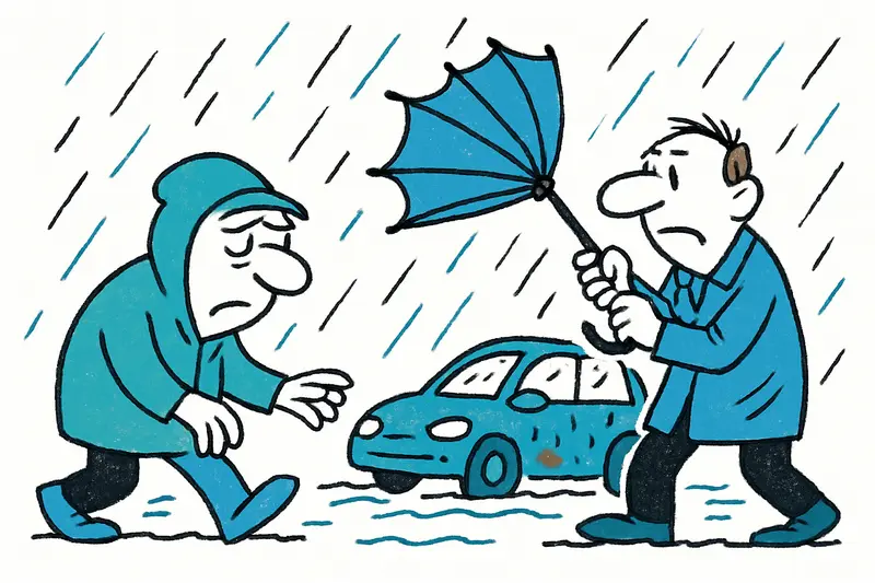 Warnstufe Gelb über der Insel: Regina bringt Schlammregen, Wellen und nasses Grau