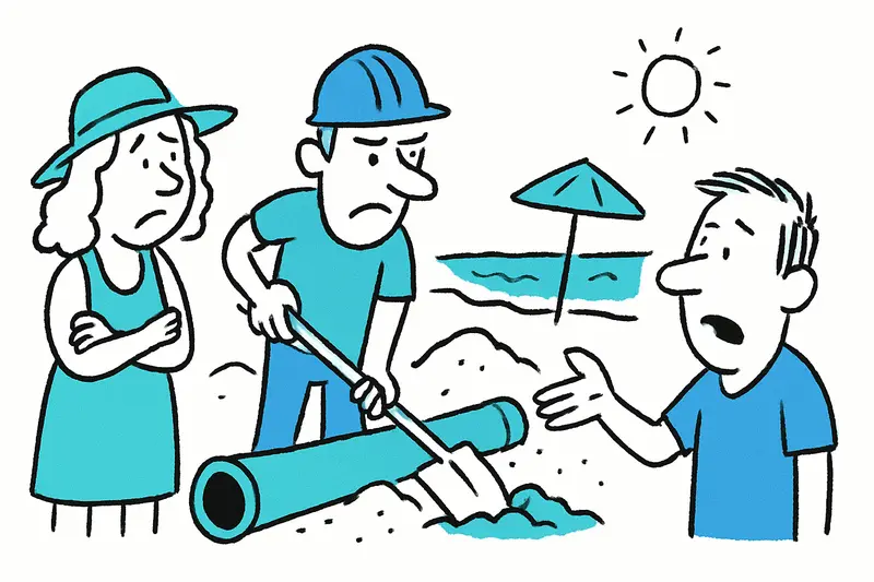 Wasserleitung an der Playa de Muro wird erneuert – was Anwohner und Touristen erwarten können