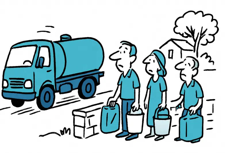 Wenn das Wasser tappen bleibt: Warum Tankwagen nicht die Lösung sind