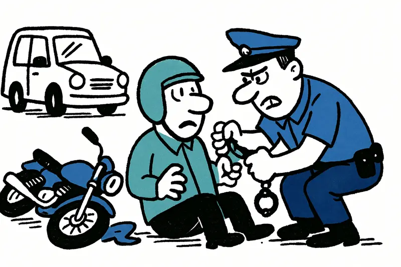 Wilde Verfolgungsjagd in Illetes: Polizei nimmt Motorradfahrer nach Unfall fest