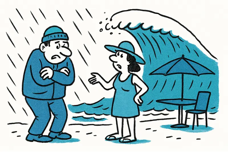 Wintereinbruch zum Ferienstart: Polarluft, 12‑Meter‑Wellen und was auf Mallorca fehlt