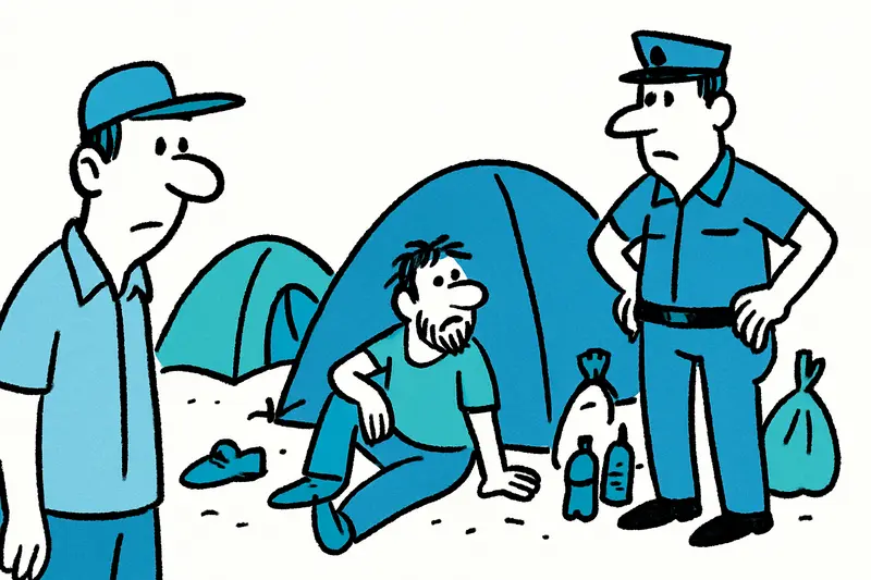 Zelte am Can Pere Antoni: Wenn die Stadt zum Notlager wird