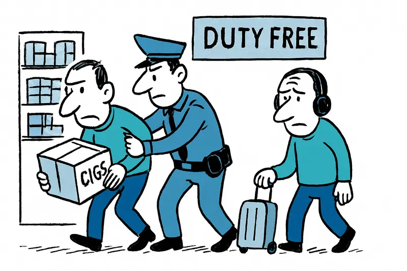Schmuggel im Schutzbereich: Wie eine Bande die Duty‑Free‑Zone am Flughafen ausnutzte