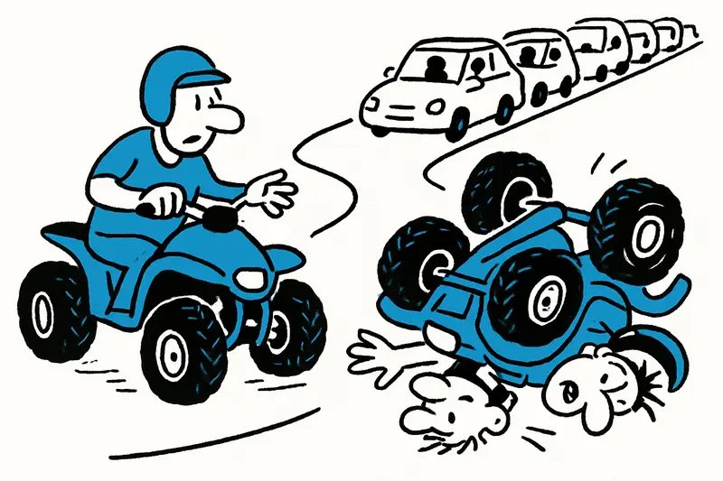 Zwei Verletzte bei Quad-Unfall auf dem Weg zum Cap Formentor — Wer trägt die Verantwortung?